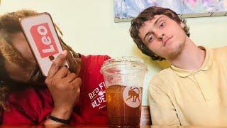 Vinny and Jeremy take frothy monkey