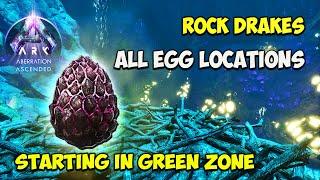 ALL Rock Drake Egg Spawn Locations | How to Get Drake Eggs Easy in ARK Ascended Aberration