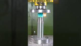 Bottle Vs Hydraulic Press #shorts #experiment #5minutecreafts #magicexperiments #facts #science