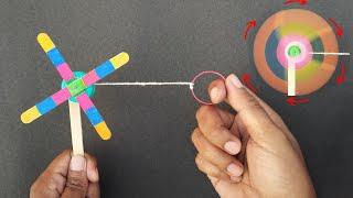 How to make a fan with ice cream sticks | Easy ice cream stick toy