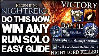 Elden Ring Nightreign - How to Win Solo Runs Easy & Get OP Fast - Best Build, Class & Map Day Guide!