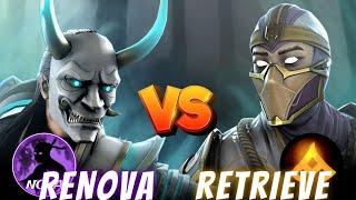 Renova VS Retrieve Gaming Again|| YouTuber VS YouTuber️ || Shadow Fight 4: Arena #shadowfight4