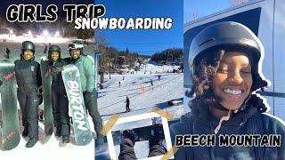 Ski Trip to Beech Mountain: My First Time Snowboarding!