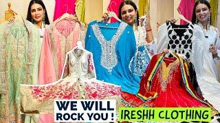 Super Stylish Party Wear Suits, Gowns, Cotton Lawn Suits, Sharara Sets & Kaftans at Ireshh Clothing.