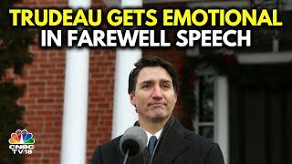 Trudeau Vows Not to Be ‘Caretaker’ PM, Gets Emotional at One of His Last Events | N18G | CNBC TV18