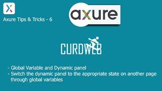 Axure Tips & Tricks - 6 | Global Variable and Dynamic panel | Switching dynamic panel with page