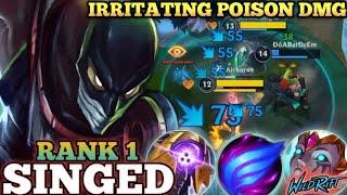 SINGED ANNOYING BURN POISON! OVERPOWER FULL AP BUILD - TOP 1 GLOBAL SINGED BY ĐốABatDcEm - WILD RIFT