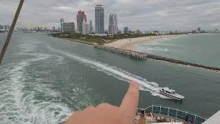 Sarasota Tim Cruise Ship Views of Miami South Point Park  #travelvlog #cruiseship #cruisevlogger