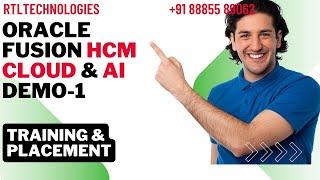 Oracle Fusion HCM Cloud & AI |HCM  Gen AI | HCM Full stack | Real time training | Placement