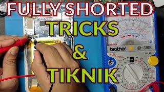 How to fix fully shorted board for cellphone and tablet only using battery tricks