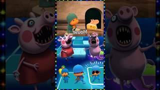 Pocoyo Vs Peppa Pig Coffin Dance  Tiles Hop #coffindance #shorts #tileshop #pocoyo