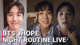 BTS Jhope Weverse Live: JHOPE Reacts To Jin & Wendy Performance + Night Routine 2024 [ENG SUB]