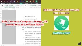 Rekomendasi Software Untuk Mengedit File PDF / PDF Editor | SwifDoo PDF