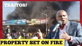 Protest Against Kimani Ichung'wah In Kikuyu  |UDA Property Set On Fire