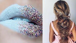 Makeup,Lip Art,Nail Art,Hairstyle,Eye Makeup Tutoarial Compilation - Part 13