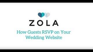 Zola Weddings | How Guests RSVP on Zola Wedding Websites