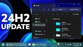 New Big Windows 11 24H2 Update – New Taskbar System Tray, New Design in Build 26100.2448 (RP)