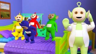 Five Little Teletubbies Jumping On The Bed Nursery Rhymes & Kids Songs | Binggo Channel