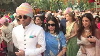 Isha Ambani & Anand Piramal Wedding Procession (Baraat) by Hindu Jea Band, Jaipur in Mumbai.