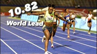 Shericka Jackson 100m|| Velocity Fest 2023 || 10.82 WORLD LEAD || FULL RACE