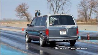 Badass Minivan Runs 10.74 @ 132mph!  First in the TENs!