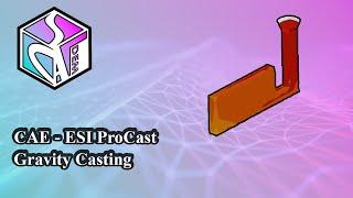 How to simulate Gravity casting of metals. ESI Procast for beginners (CAE and FEM).