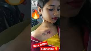 best tattoo #tattoo #shorts #tattooart #besttattoo #tattooartist #dipa #rosetattoo #girlchesttattoo