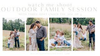 Outdoor Family Photography | Session Behind the Scenes