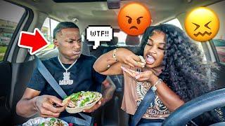 PLAYING IN LOADED FOOD WITH MY BARE HANDS  *he spazzed*