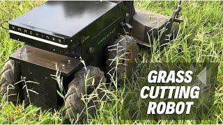 Grass Cutting Robot | XMachines | Electric Mowing Robot for Solar Farms & Agriculture