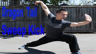 Shaolin Kung Fu Wushu Back Leg Sweep Kick Training Tutorial