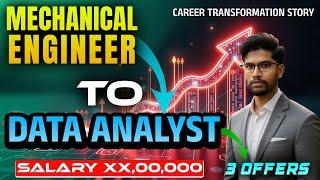 Become a data Analyst with any degree - Inspiring story | Mechanical Engineer To Data Analyst