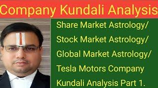 Share Market Astrology/Stock Market /Global Market Astrology/Tesla Motor Company kundali Analysis.