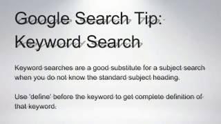 Google Search Tip: Use "Define" for instantly find word definition