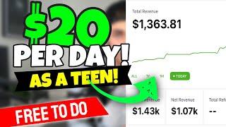 4 Ways To Make $20/Day Online As A Teen (FREE in 2024)