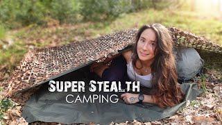 Super Stealth Camping  Solo Wild Camping - Close to a Road but Completely Hidden