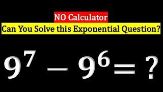 Awesome Trick - No Calculator !Can you Solve this Exponential Equation! #education #learnmath #maths