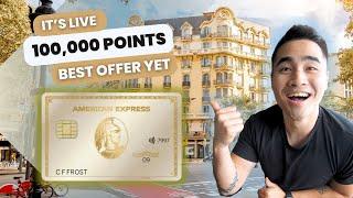 IT'S LIVE! | 100,000 AMEX Point Offer For The Gold Card | Honest Review Of The AMEX Gold Card