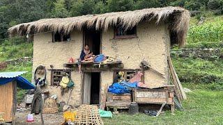 Nepali Mountain Village life | Most peaceful & Relaxing Nepali Mountain Village in Daily Activities