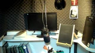 Inside an Audiobook Narrator's Booth