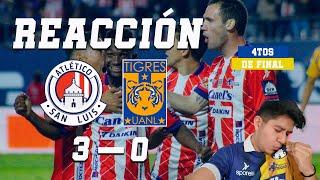 Atletico de San Luis vs Tigres- 4tos de Final Ida - Liga BBVA MX 2024 - Reacción