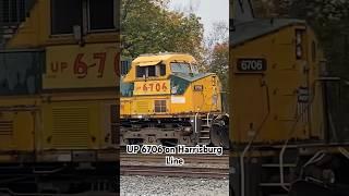 NS 28X w/ A One of a Kind: UP 6706 #train #railroad #ns #railfanning