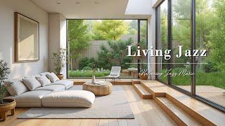 Happy Jazz Music at A Cozy Living Room Space  Relaxing Jazz Instrumental Music for Positive Moods