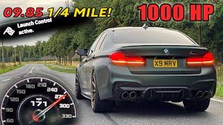 1000HP BMW M5 Competition | 100-200 1/4 mile LAUNCH CONTROL & AKRAPOVIC SOUND