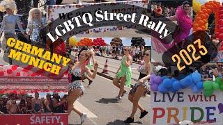 LGBTQ Street Rally 2023 Germany Munich, Pride Walk 2023