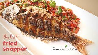 Crispy Fried Red Snapper Fish -   how to fry  whole red snapper fish