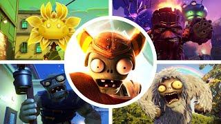 Plants vs. Zombies: Garden Warfare 2 - All Bosses [Plants + Zombies Campaigns]