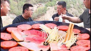 On the warm spring day  several brothers went for a picnic  and the scene was full of laughter!