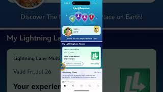 How to purchase and select your advance Lightning Lane Multi Passes using the Disney World app