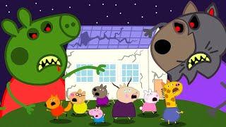 Peppa Pig Zombie Apocalypse, Peppa Vs Friends Face Zombie At House!?‍️ | Peppa Pig Funny Animation